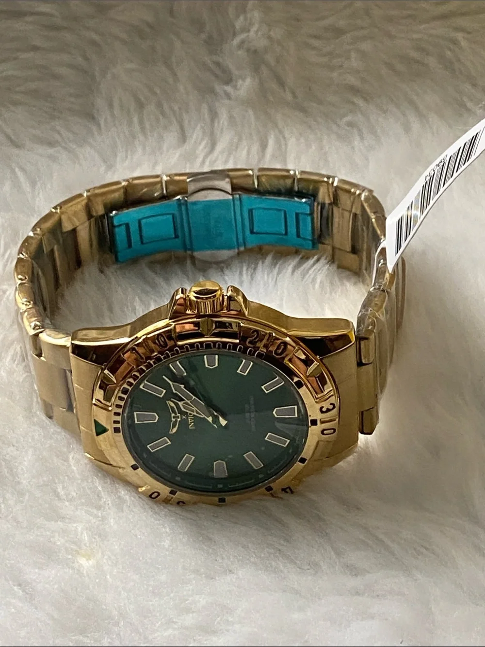 NEW Invicta Specialty Gold Watch with Green Dial. Men’s Watch, 42 mm